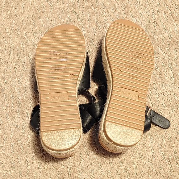 Bamboo Open Toe Cork Espadrille Flatform Sandal - Picture 9 of 13